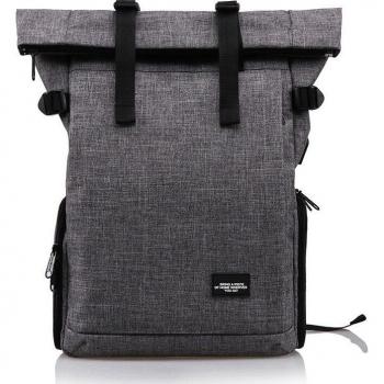 Multi-functional Waterproof Camera Bag with USB Port for 15-inch Laptops
