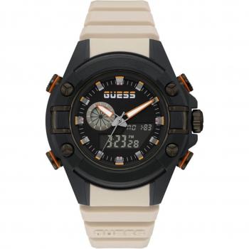 Guess G Force Beige Silicone Watch