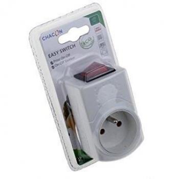 Chacon Simple White 1‑Outlet Switch