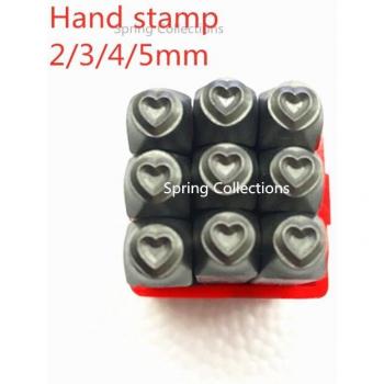 Troquelador de forma corazón para cuero 1/2/3/4/5mm