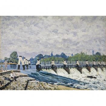 Mühlfluss im Morgenlicht – Alfred Sisley 1874