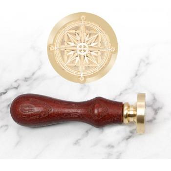 Flower and Star Wax Seal Stamp