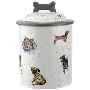 Extra Large Dog Treat Jar with Design by Wrendale for Portmeirion