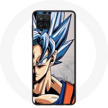 Samsung Galaxy A22 4G Case Anime Dragon Ball Goku Blauw Haar