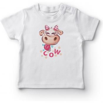 Camiseta de Bebé con Diseño de Vaca y Unicornio