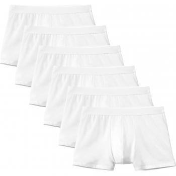 Calida Herren Unterwäsche, Boxershorts 6er Set, Weiß, S