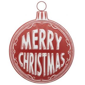 Merry Xmas Metallkugel H50cm von Atmosphera