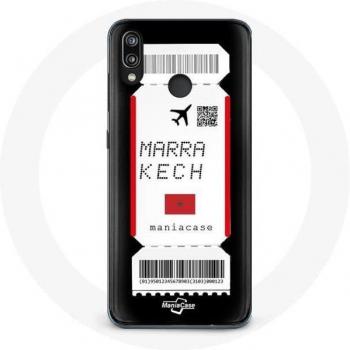 Marrakech Morocco Ticket Design Case for Huawei P20 Lite