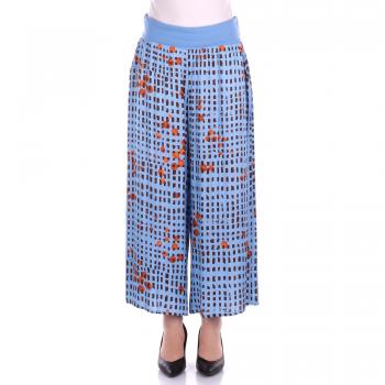 Light Blue Manila Grace Women's Trousers – XL, Wide Cut