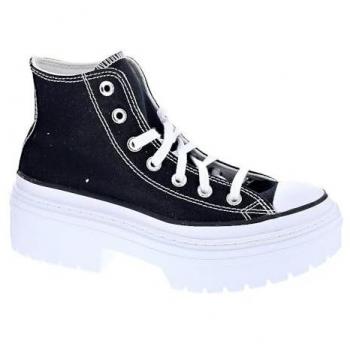 Zapatillas deportivas Converse Chuck Taylor All Star Plataforma con Tacón Lugged, Color Blanco/Negro, Talla 41 Mujer
