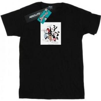 Top Uomo Animaniacs Ta Da Maniche Lunghe Bianco XXL