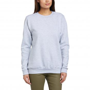 Anvil Women’s Medium Heather Grey Semi‑Fitted Crew Neck Top