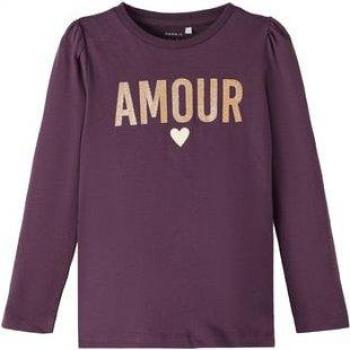 Nmfronjas Langarmshirt in Hortensia