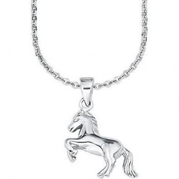 Collar de Niña en Plata Rodiada con Diseño de Caballo