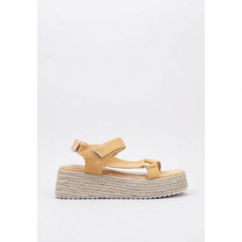 Esparto con cuña: Krack Core SUMATRA en amarillo (talla 37) para mujer