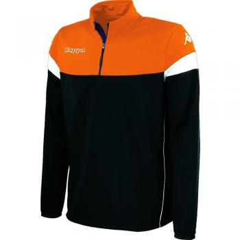 Kappa NOVARE Sudadera Hombre Negro/Naranja/Blanco M