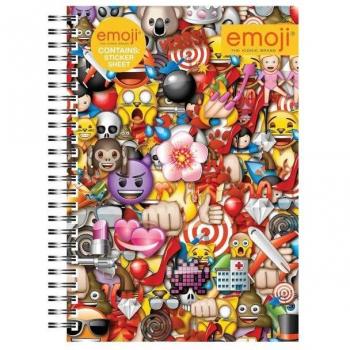 Quaderno A5 Nero Emojis One Size
