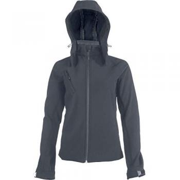 Kariban Softshelljacke für Damen, abnehmbare Kapuze