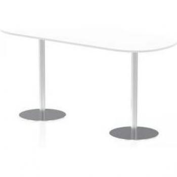 Impulse Italia 2400mm White Leg Boardroom Table