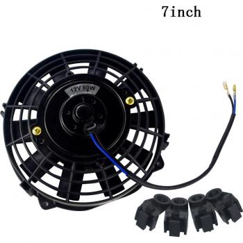 7-14 Inch Slim Reversible Electric Cooling Fan Kit 12V 80W