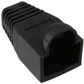 Inline 74011Z Kabelschützer für RJ‑45, 10er Pack – Schwarze Farbe
