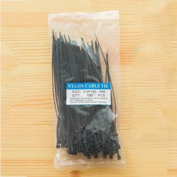 100pcs Self-Stick Wiring Ties