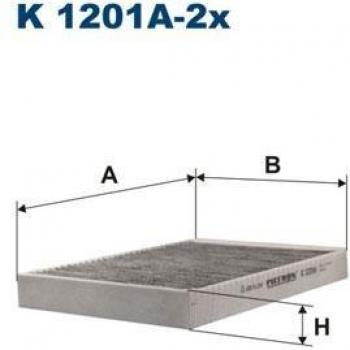Actief koolfilter FILTRON K1201A-2X