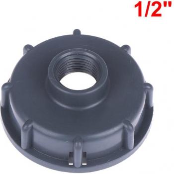60mm Female Coarse Threaded Cap for IBC Tank with 1/2, 3/4, 1 Adapter