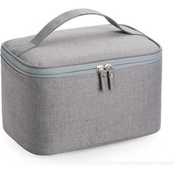 Bolso de maquillaje grande, diseño de doble capa, ideal para viaje