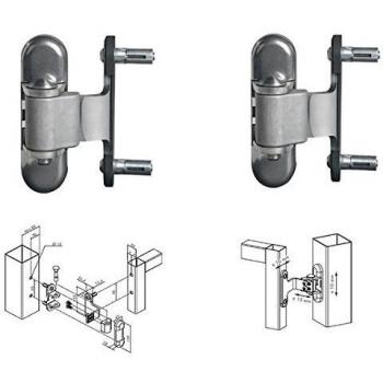 Charnières 180° Galvanisées pour Portes en Aluminium