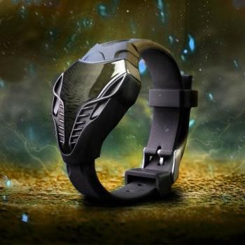 Women's Black Mamba Cobra Silicone Electronic Watch