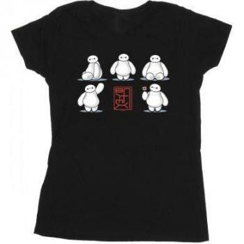Baumwoll Damen T-Shirt „Big Hero 6“ Baymax – Vielseitige Posen
