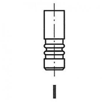 Soupape d'Admission FRECCIA R4572/SCR Tige Chromée pour OPEL et VAUXHALL
