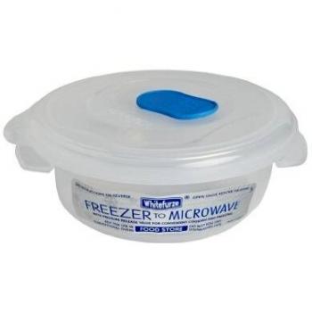 Whitefurze Clear Round Food Storer, 0.19L