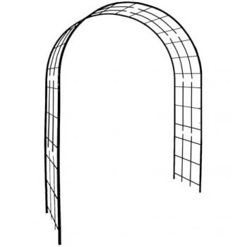 Arche Treillage avec pieds carrés 20cm anthracite