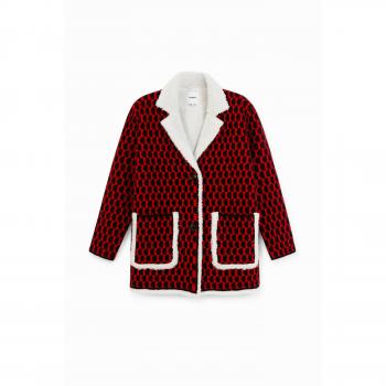 Desigual, Casaco fleece de tricô