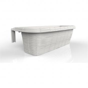 Balconetta Rondine Panna 60 cm in Plastica Regolabile