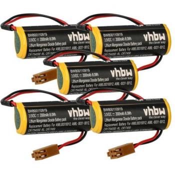 Batteries 5× VHbw – GE Fanuc Stand‑Alone, 2000 mAh, 3 V, Li‑ion