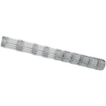 VidaXL 50 x 1.2 m Silver Field Steel Fence (Galvanized)