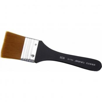 7 Models Flat Tip Artist Brush Nylon Hair for Oil and Watercolor