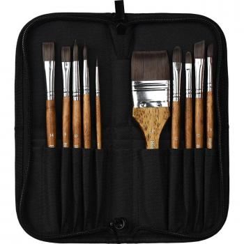 Taklon Malerpinsel Set für Aquarell