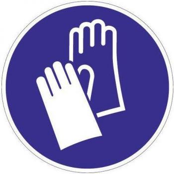 Scudo di sicurezza per mani D.200mm Ku Blu/Bianco ASR A1.3