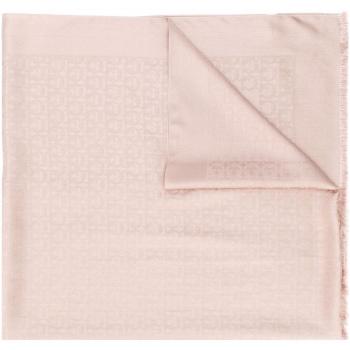 Ferragamo Shawl with Gancini Detail in Powder, One Size (Wool and Silk Blend)