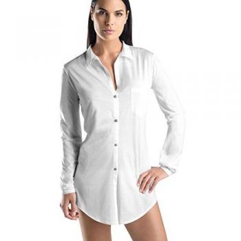 Hanro Nachthemd Cotton Deluxe mit Hemdkragen