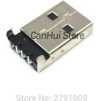 Conector SMT SMD USB 2.0 Tipo‑A 90/180° – 10 piezas