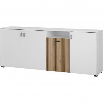 INOSIGN Sideboard »Hudson«, 200 cm, Metallgriffe in Schwarz, modernes Flair