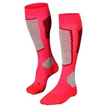 Falke Damen Skiwolle SK2, Rosafarbene Socken, 35/36 – 1 Paar