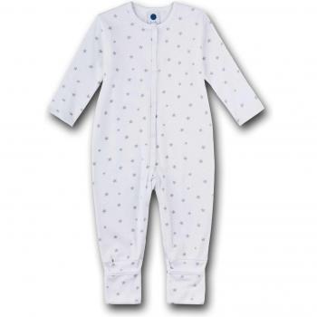 Sanetta Unisex Baby Overall Schlafstrampler, Grau (Hellgrau Melange 1646.0), 80