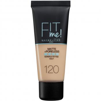 Maybelline Fit Me! Mattierende und porenverfeinernde Foundation, 30 ml, Nr. 120 Classic Ivory