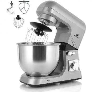 MURENKING MK36C Batidora Amasadora 1000W de 5 Litros con 6 Velocidades y Accesorios Incluidos